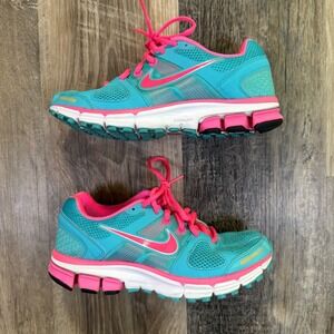 Nike Air Pegasus 28 XC Womens 6.5 Blue Pink Running Shoes 443802-361 Sneakers